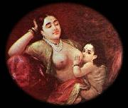 The suckling child Raja Ravi Varma